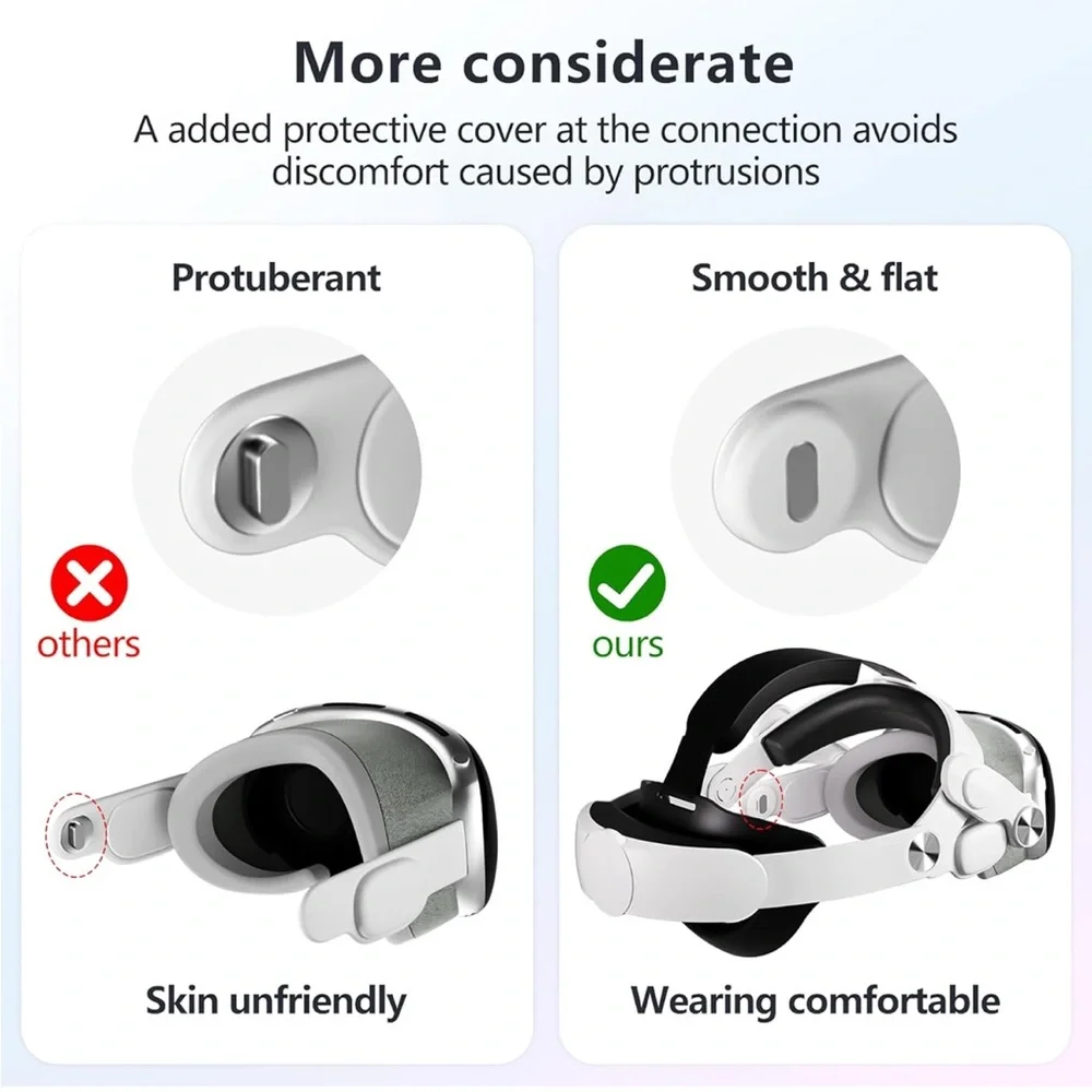 Apple Vision Pro Head Strap - Silver and Black